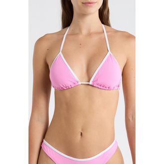 Rip Curl Classic Surf Triangle Bikini Top in Fushia at Nordstrom, Size Xx-Small
