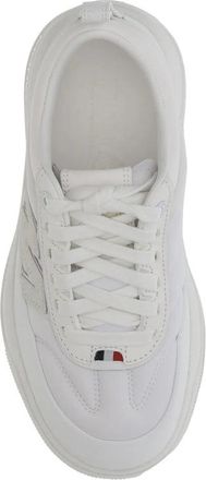 Moncler Panelled Calf Leather Sneakers - White