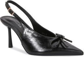 Berness Edda Pointed Toe Slingback Pump in Black at Nordstrom Rack, Size 8.5
