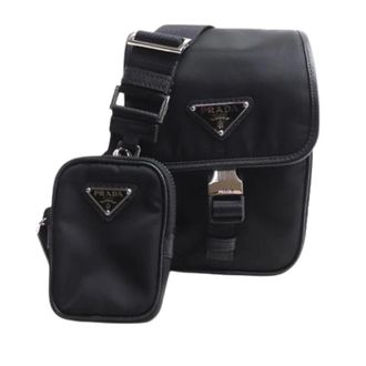 Prada Vintage, unisex, Zwart, ONE Size, Leer, Pre-owned Vintage Pouch Shoulder Bag