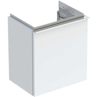 Keramag Geberit iCon - Mobiletto sottolavabo 37x42x28 cm, 1 anta, cardini a destra, bianco lucido 502.300.01.2