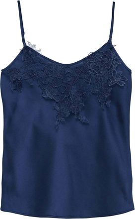 Salsa Tanktop SALSA Salsa Jeans Top Lace, Damen, Gr. L, blau, Obermaterial: 100% Polyester PES., Tops Tanktop