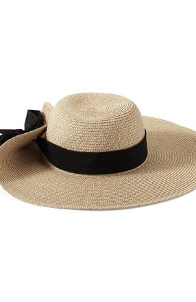Lands End Facesaver Wide Hat in Light Natural at Nordstrom, Size Large