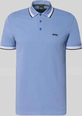 HUGO BOSS Regular Fit Poloshirt aus reiner Baumwolle Modell PADDY in Blau, Gr&ouml;&szlig;e XXXL