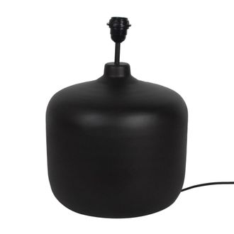 Decoclico Pied de lampe en m&eacute;tal finition noir mat