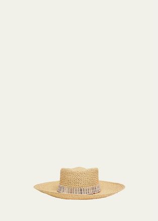Loro Piana Hanae Straw Large-Brim Hat