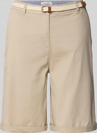Christian Berg Chino-Bermudas mit G&uuml;rtel in Sand, Gr&ouml;&szlig;e 34