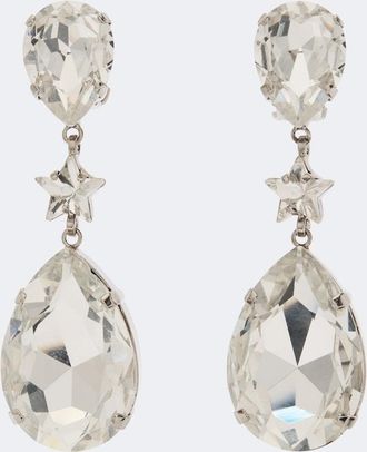 Dolce & Gabbana Crystal-embellished clip-on earrings