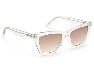 Quay Call The Shots Fashion Sunglasses Clear/Brown, Plastic/Polycarbonate