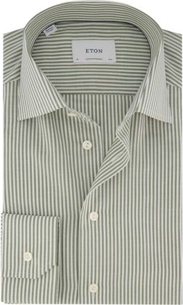 Eton Hombre, Camisas, Verde, Talla: 5XL