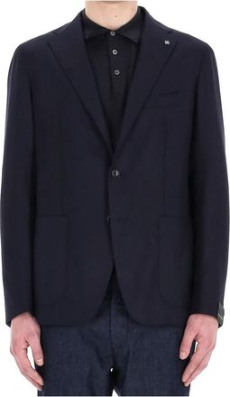 Tagliatore Jassen Blauw - Heren - Blazers - Blauw - M - Wol - Jassen