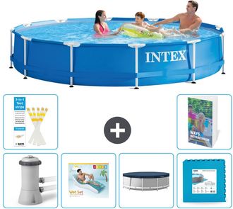 Intex Piscina Con Estructura Redonda - 366x76 Cm - 7-piezas S311