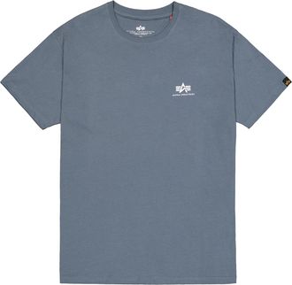 Alpha Industries T-Shirt ALPHA INDUSTRIES Basic T-Shirt SL, Herren, Gr. XL, blau (denim blau), Obermaterial: 100% Baumwolle, Shirts T-Shirt