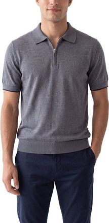 N.Peal N. PEAL Polo Zip Cashmere-Blend Sweater
