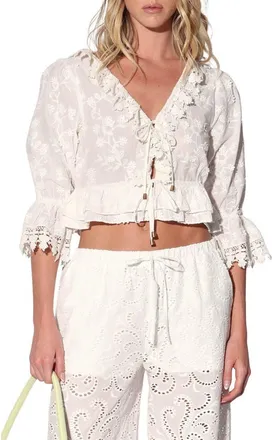 Walter Baker Bardot Top in White at Nordstrom Rack, Size X-Small