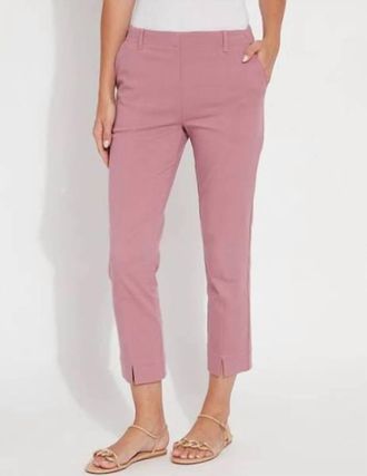 Lyss&eacute; Rosalie Crop Trouser In Mauve Haze