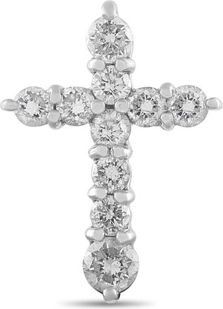 Luxury Bazaar Platinum 0.50ct Diamond Cross Pendant MF30-010226