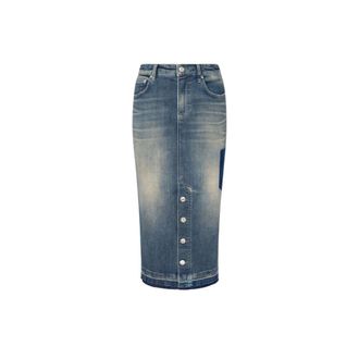 Moschino Denim Midi Skirt - female - Moschino - Denim Skirts - Blue - W25 - Skirts