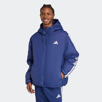 adidas Outdoorjacke ADIDAS SPORTSWEAR ESS 3S INS HD J, Herren, Gr. XXL, dunkelblau, Obermaterial: 100% Polyester, Jacken Outdoorjacke