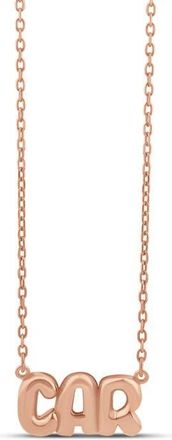 SHYMI Helium Script Necklace in Rose at Nordstrom