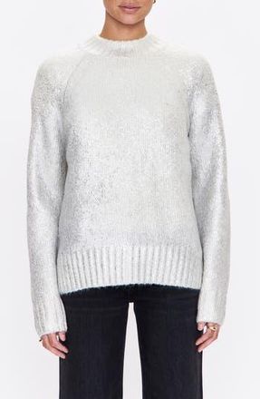 Pistola Denim Ilana Metallic Sweater in Silver Frost at Nordstrom Rack, Size Small