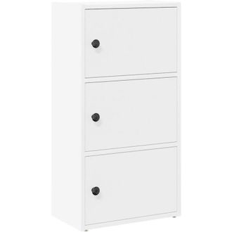 vidaXL Estantería de madera de ingeniería blanca 40x24x77 cm Vidaxl