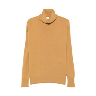 C.T. Plage Roll-Neck Kasjmieren Trui - Dames - Coltruien - Geel - M - Kasjmier - Truien & Vesten