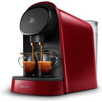 Philips Cafetera De C&aacute;psulas Philips LOr Barista Lm8012/ Compatible C&aacute;psulas Nespresso Y LOr/ Rojo Rub&iacute;