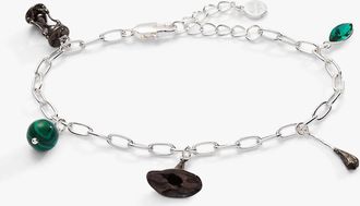 Alex and Ani Womens Wizard Of Oz Wicked Witch Charm Bracelet In Silver