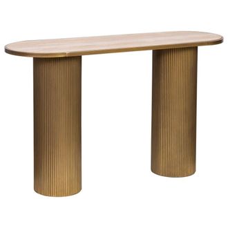 Wanderlust Deco Recibidor de metal y madera 120x40x72h cm