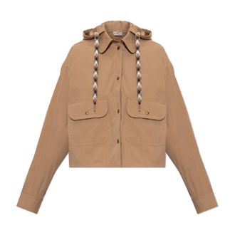 Moncler Dames, Jassen, Bruin, Maat: XS Katoen
