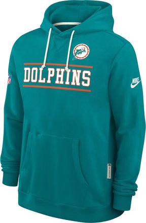 Nike Miami Dolphins Alt Standard Issue Nike Mens Dri-FIT NFL Pullover Hoodie in Blue | 03AZ4DZQ9P-PT1