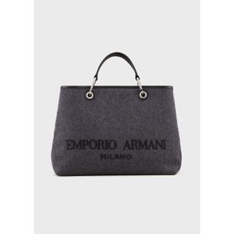 Emporio Armani Womens Accessories Shopping Bag in Grey - One Size