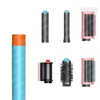 OEM Secador De Pelo Multifuncional, Alto Rendimiento, 6 En 1 - Rosa Cian, Enchufe Europeo De 220v-240v