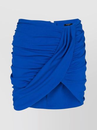 Balmain draped stretch mini skirt