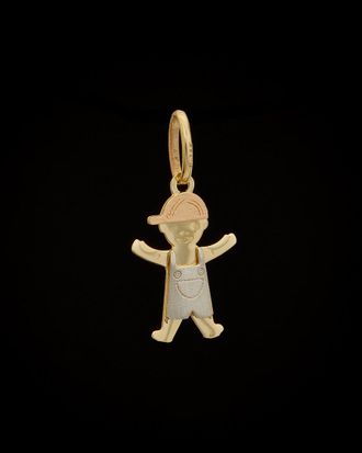 Italian Gold, Inc 14K Italian Gold Tri-Tone Boy Pendant