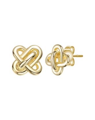 Rachel Glauber 14K Plated Knot Earrings
