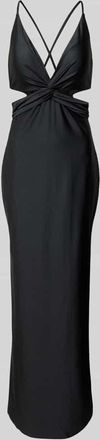 Jake*s Abendkleid mit Knotendetail in Black, Gr&ouml;&szlig;e 42
