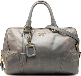 Prada Pre-owned Prada Vitello Shine Bauletto Satchel Ladies FNM686D03NRV28SB