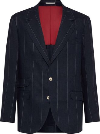 Brunello Cucinelli Blazer monopetto - Blu