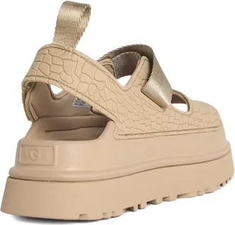 UGG Embossed Calfskin Sandals - Beige