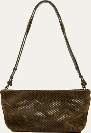Proenza Schouler Bond Perforated Suede Shoulder Bag