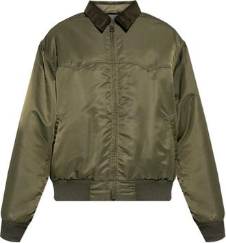 Maison Margiela Bomberjack - Heren - Bomber jackets - Groen - M - Satijn - Jassen