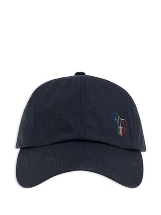 Paul Smith logo-embroidered cap - men - Cotton - One Size - Blue