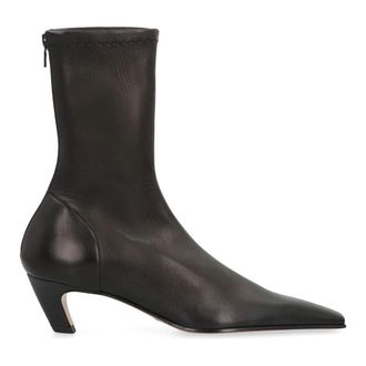 Khaite Cowboy Boots, female, Black, Size: 10 US Arizona Ankle Boot