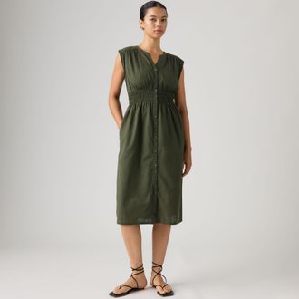 Levi's Beatrice Midi Dress - Womens - XS - Green
