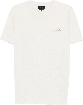 A.P.C. T-shirt con logo - Toni neutri