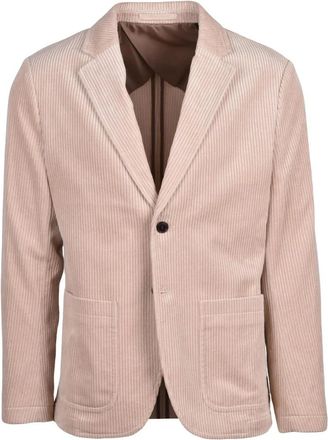 Selected Fluwelen Jas - Heren - Blazers - Beige - 2XL - Katoen - Jassen