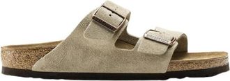 Birkenstock Arizona Su&egrave;de Sandalen Normaal - Heren - Sandalen - Beige - 47 EU - Su&egrave;de - Schoenen