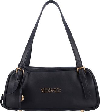 Versace Black Tag Bowling Shoulder Bag